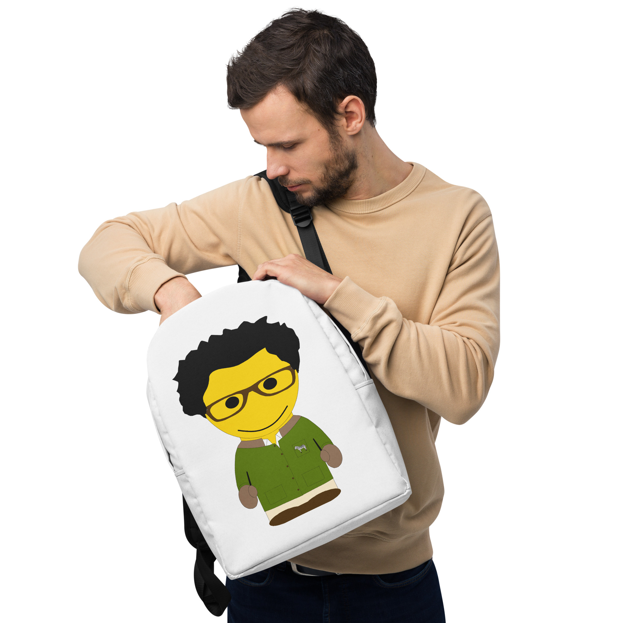 Sac à dos minimaliste (FOROLI-LOGCC2-WHI001)