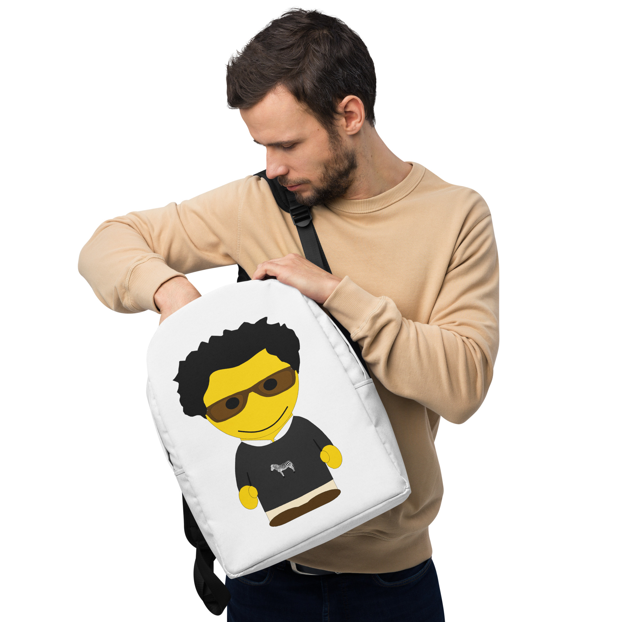Sac à dos minimaliste (SWECC2-POLBLA-WHI001)