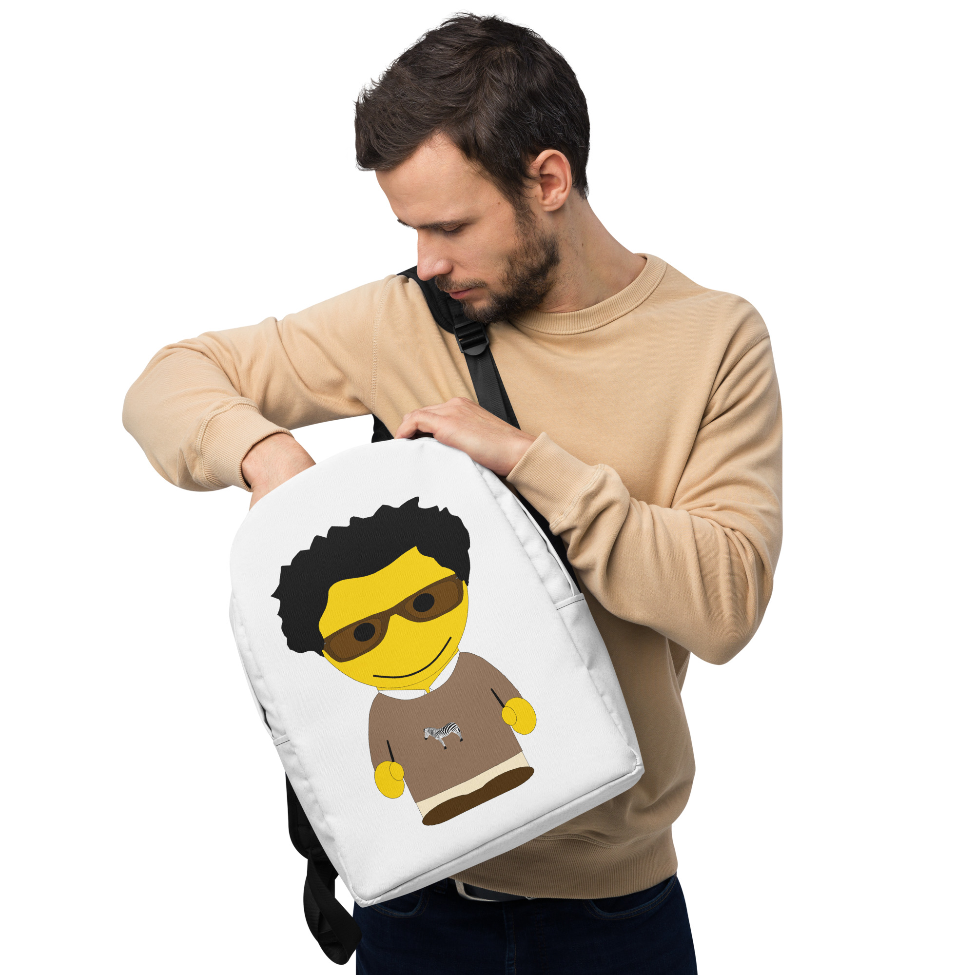 Sac à dos minimaliste (SWECC2-POLCAM-WHI001)