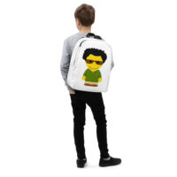 Sac à dos minimaliste - été - Alistair - polo rayé vert olive