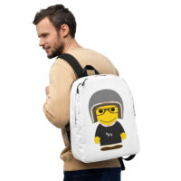 Sac à dos minimaliste - pull col rond noir - Dorian