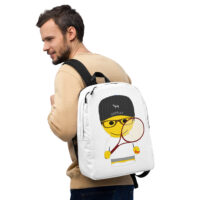 Sac à dos minimaliste - "Sports" tennis - Charles - noir