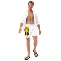Short de bain recyclé - veste huilée verte - Fitzgerald