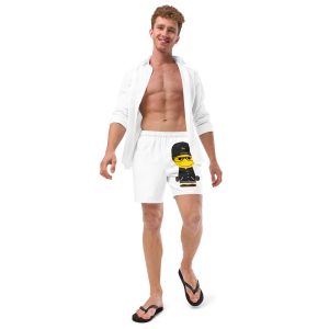 Short de bain recyclé (COLCAP-LOG001-BLA002)
