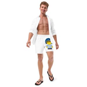 Short de bain recyclé (CHECAR-LOGBIK-BLUBLU1)