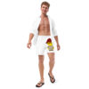 Short de bain recyclé (CHECAR-LOGBOB-REDBDX1)