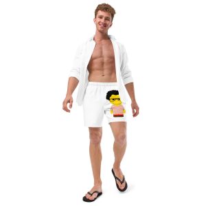 Short de bain recyclé (CHECAR-LOGCC2-BEIRED1)