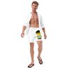 Short de bain recyclé (CHECAR-LOGCC1-BLUVER2)