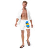 Short de bain recyclé (POLUNI-LOGBLU-CAP001)