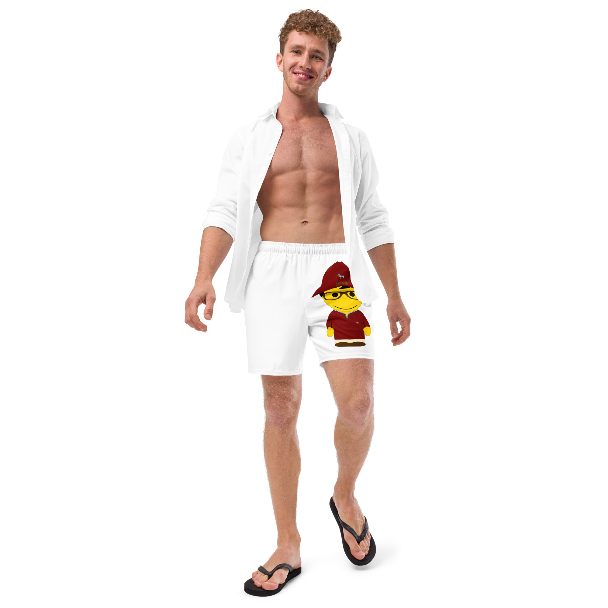 Short de bain recyclé (POLBOB-LOGBDX-UNI001)
