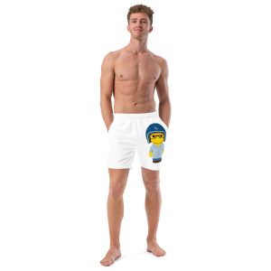Short de bain recyclé (CHECAR-LOGBIK-BLUBLU1)