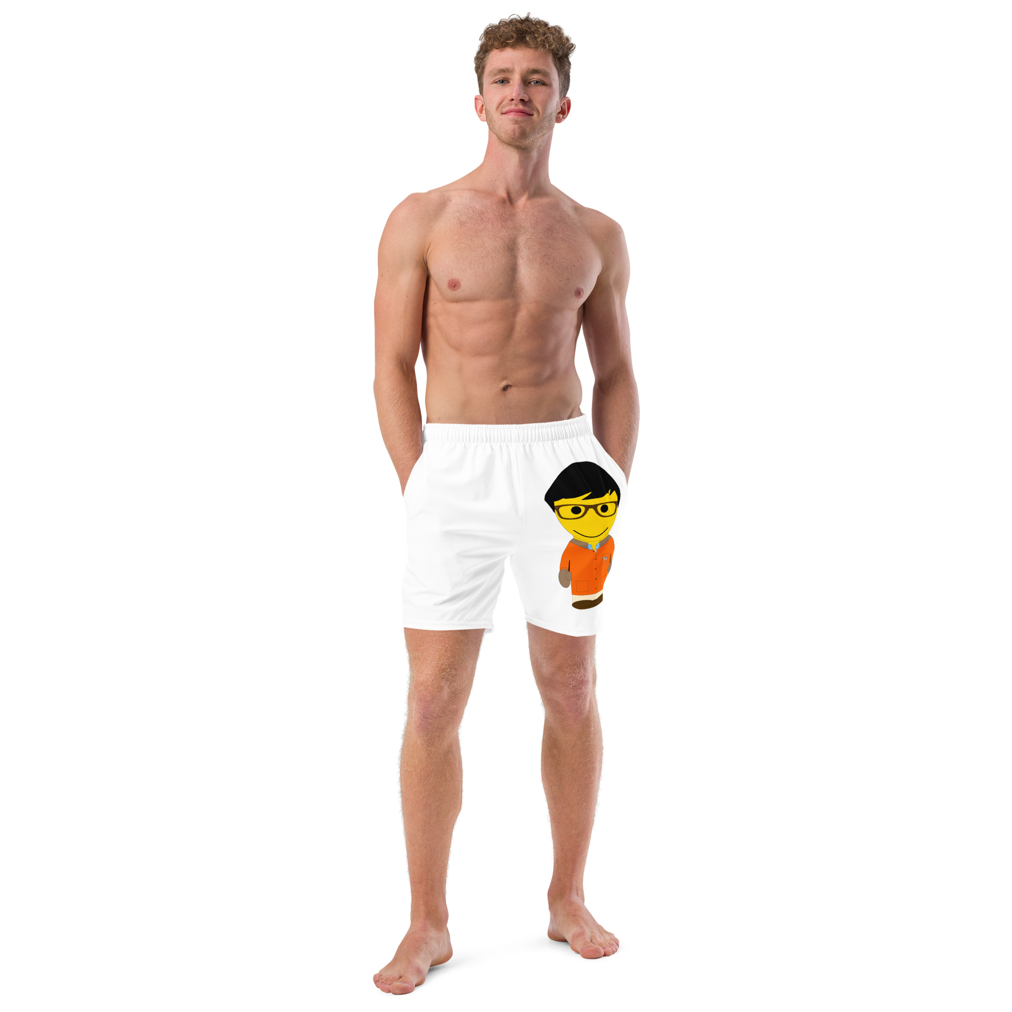 Short de bain recyclé (FORORA-LOGCC1-BLU001)