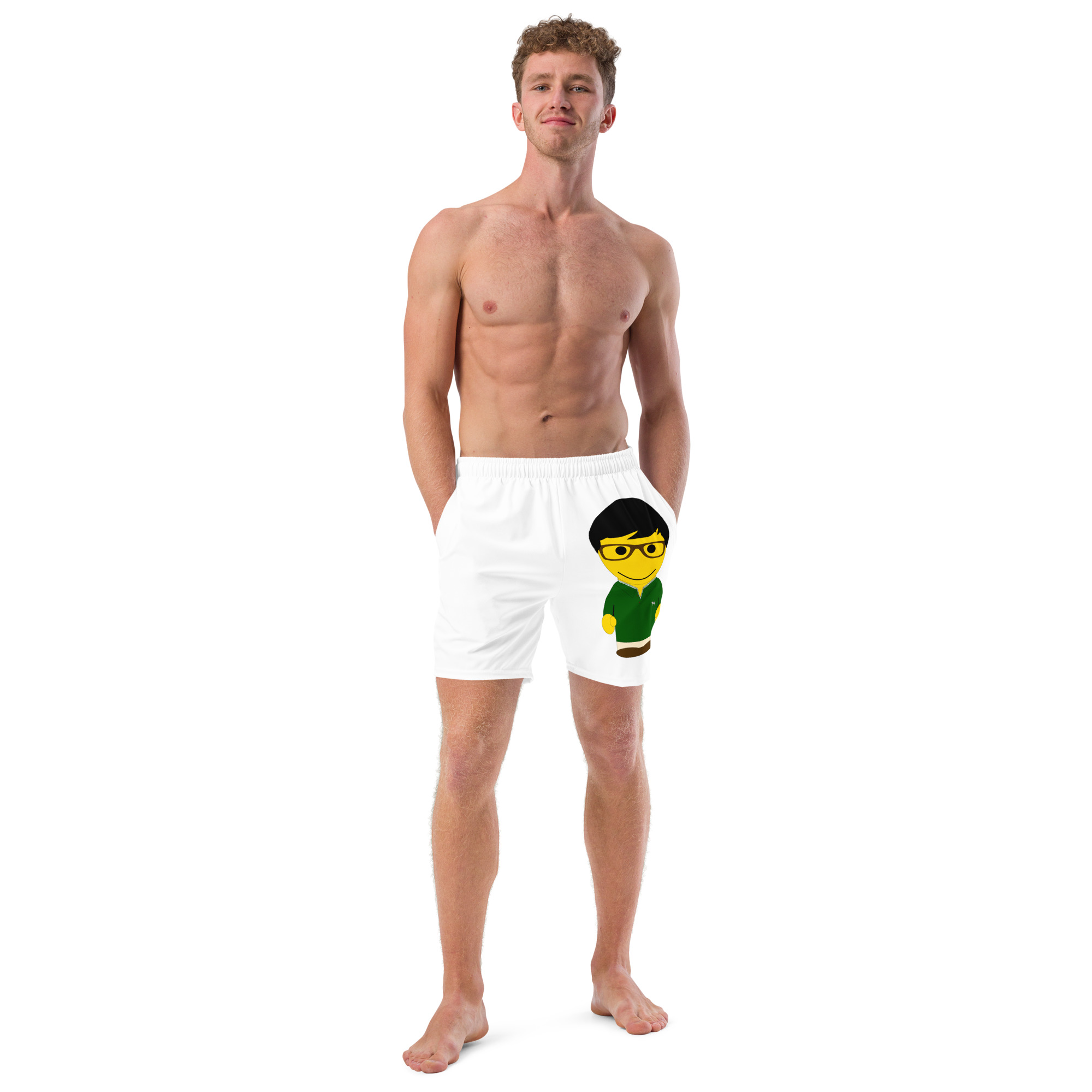 Short de bain recyclé (POLCC1-LOGSAP-RAY001)