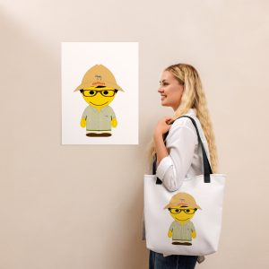 Tote bag (CHECAR-LOGBOB-BEIVER2)