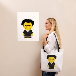 Tote bag (COVCC2-LOGBLA-WHI001)