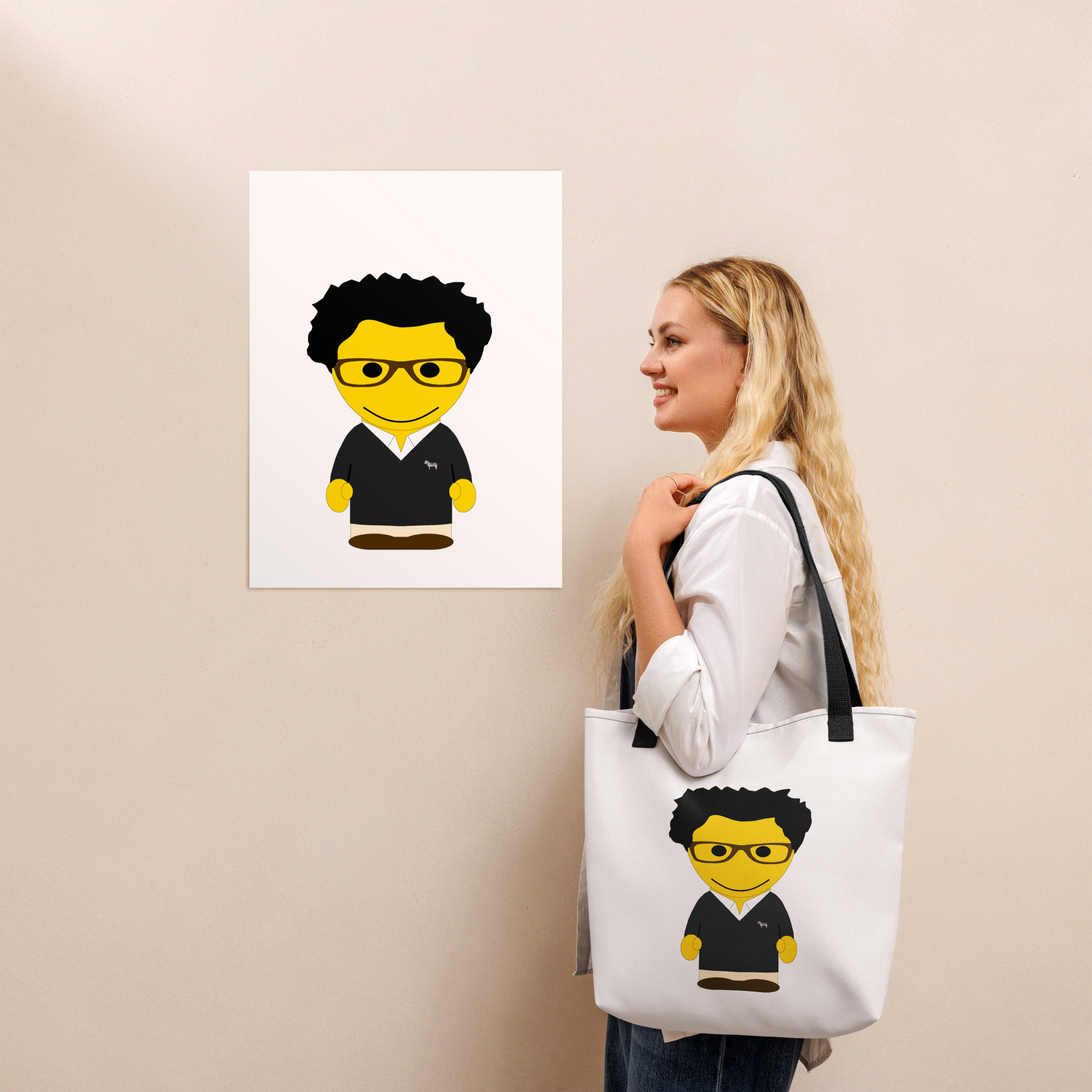 Tote bag (COVCC2-LOGBLA-WHI001)