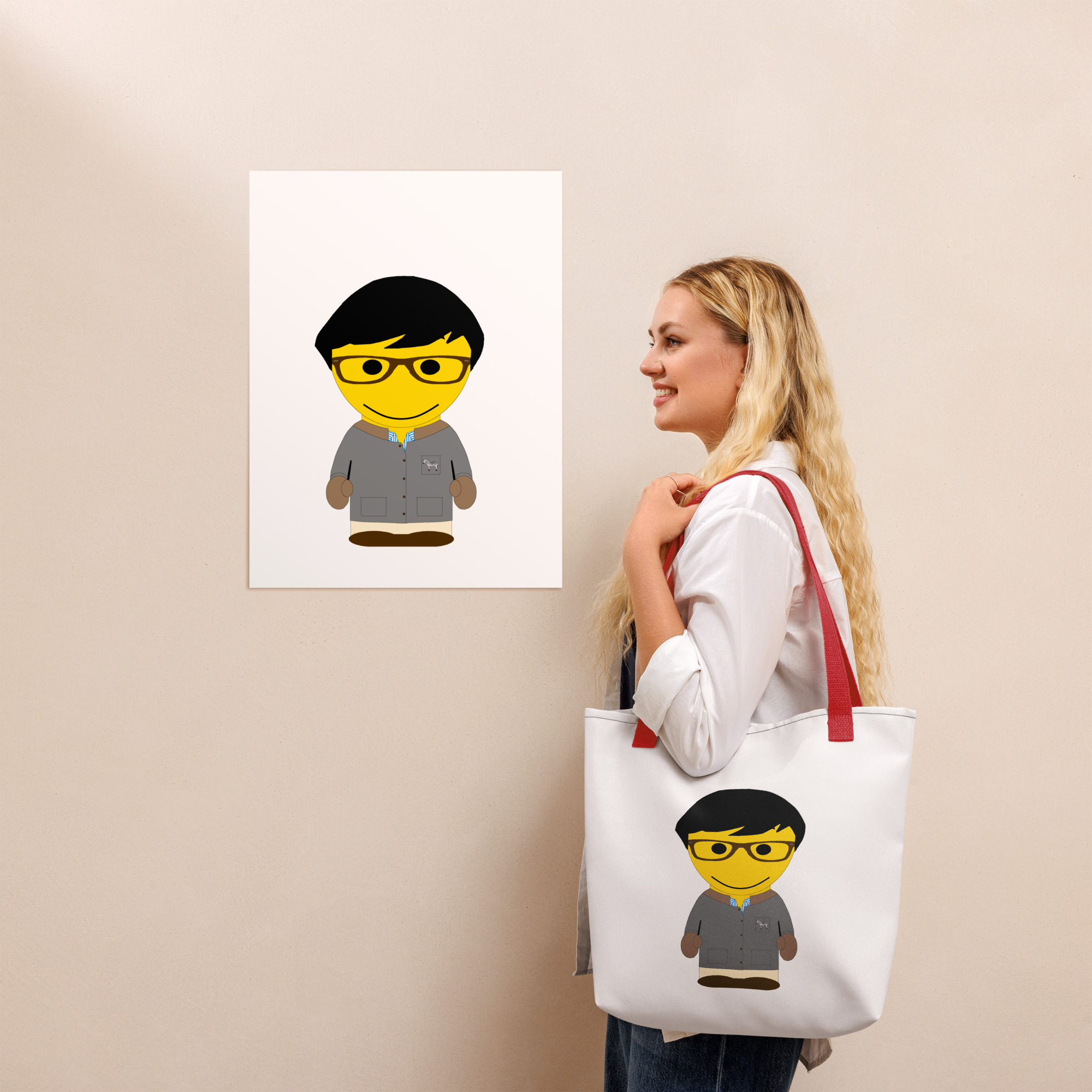 Tote bag (FORGRE-LOGCC1-BLU001)