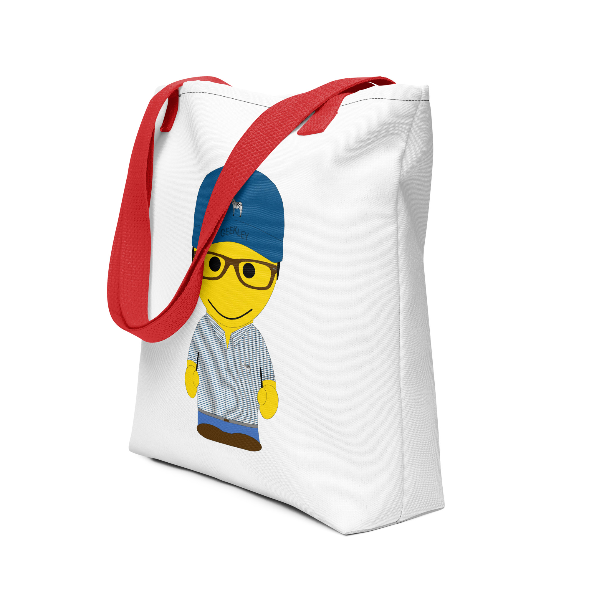 Tote bag (CHECAR-LOGCAP-BLUGRE1)