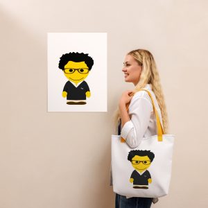 Tote bag (COVCC2-LOGBLA-WHI001)