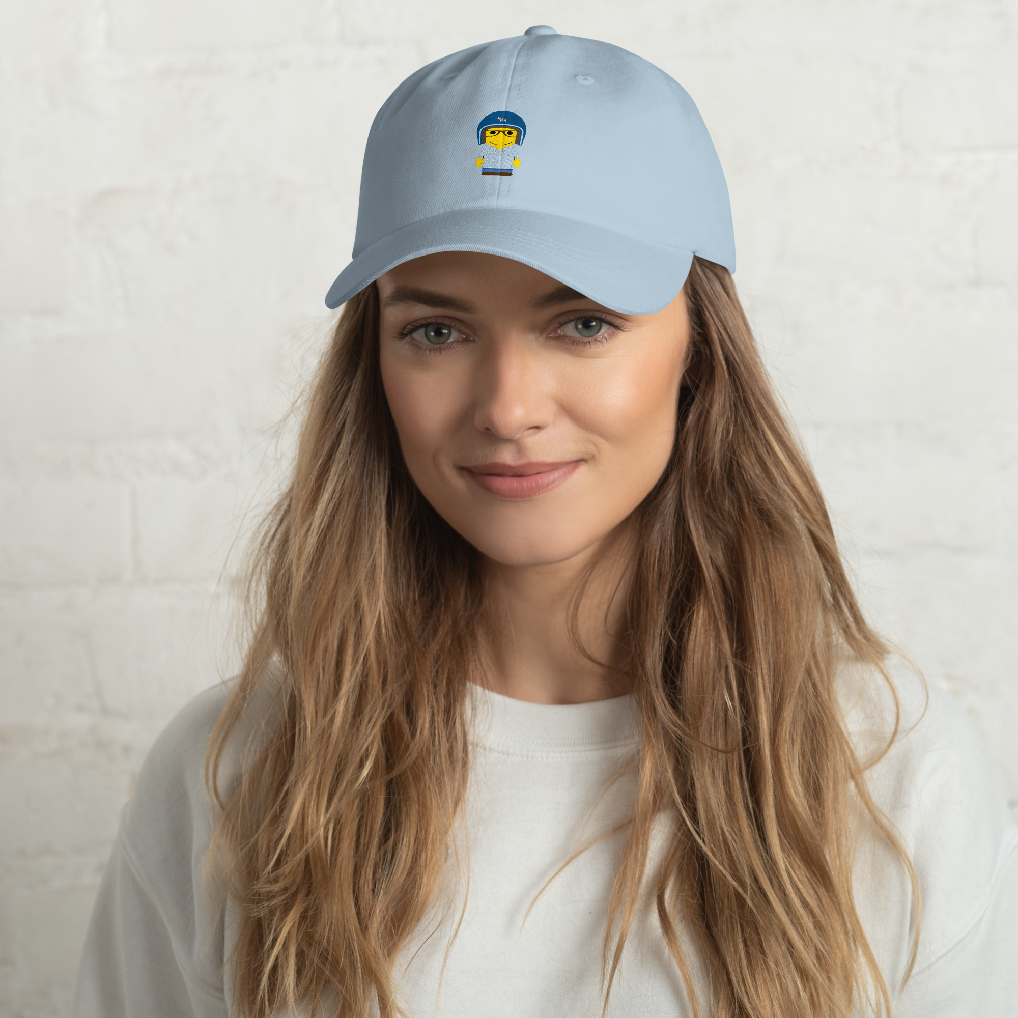 Casquette de baseball (CHECAR-LOGBIK-BLUBLU1)