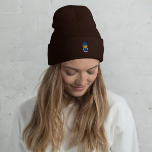 Bonnet à revers (COLBOB-LOG001-BLU001)