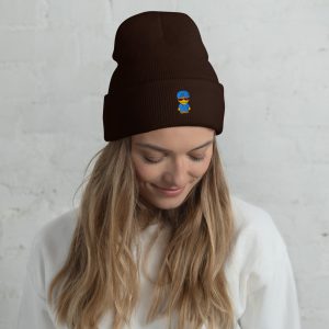 Bonnet à revers (POLUNI-LOGBLU-CAP001)