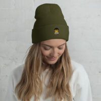Bonnet à revers - chemise écossaise - Benedict - bleue & verte