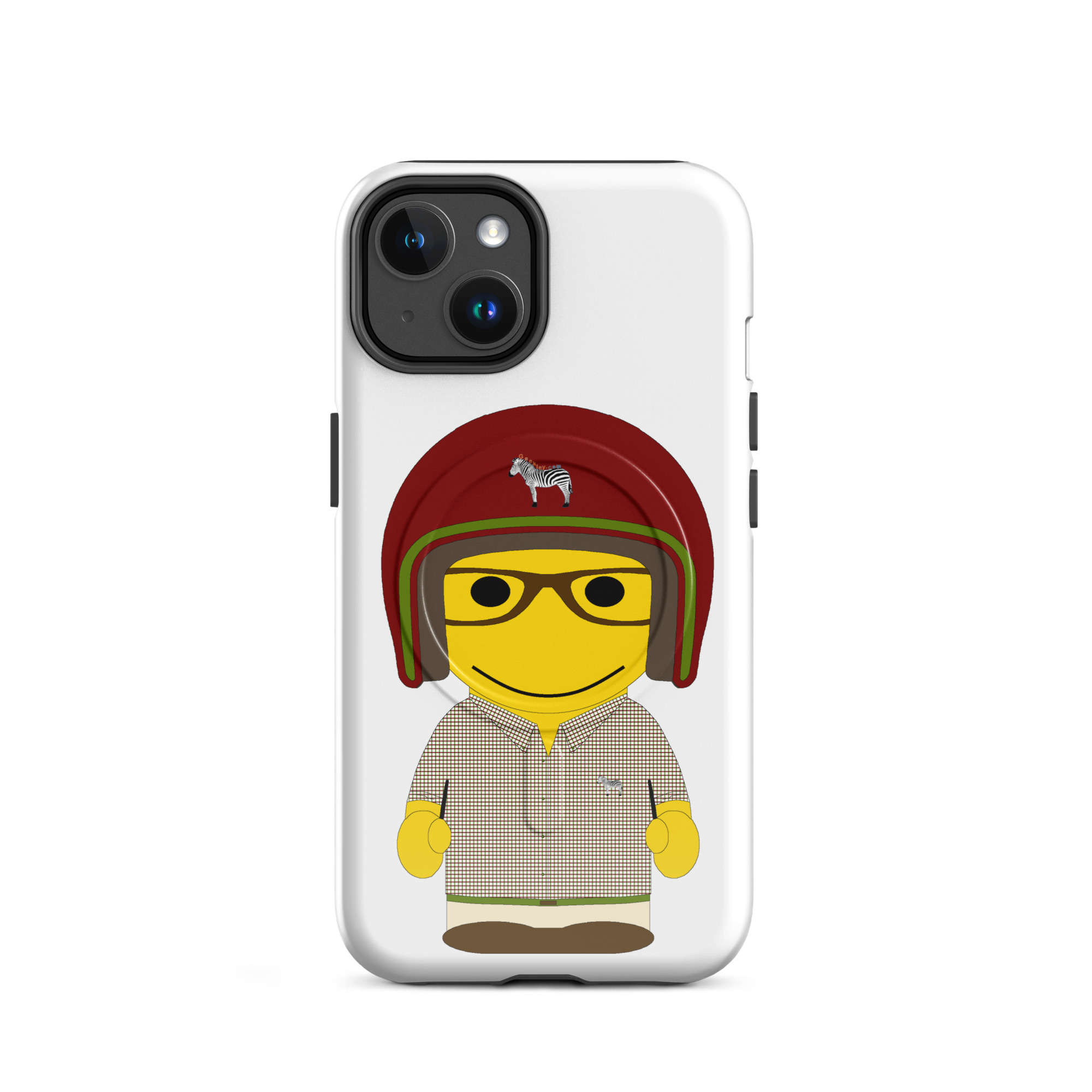 Coque iPhone® (MagSafe®) - (CHECAR-LOGBIK-REDBDX1)
