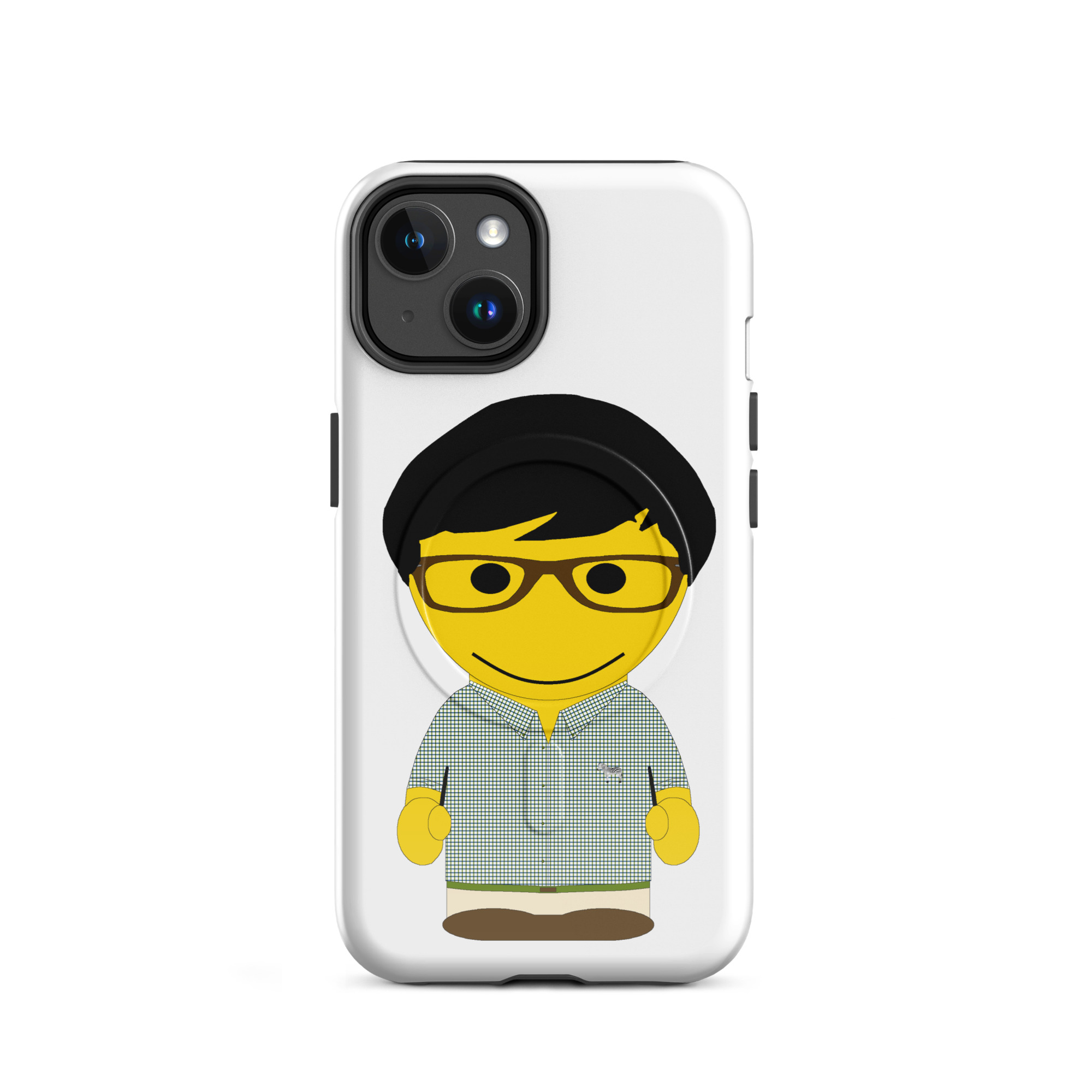 Coque iPhone® (MagSafe®) - (CHECAR-LOGCC1-BLUVER4)
