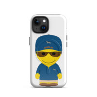 Coque iPhone® (MagSafe®) - été - Charles - polo uni marine