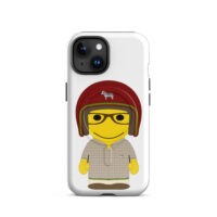 Coque iPhone® (MagSafe®) - chemise écossaise - Dorian - rouge & bordeaux