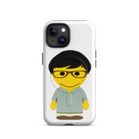 Coque iPhone® (MagSafe®) - chemise écossaise - Benedict - bleue & verte