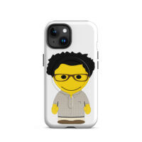 Coque iPhone® (MagSafe®) - chemise écossaise - Alistair - noire & moutarde