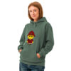 Sweat à capuche teinté unisexe (POLBOB-LOGBDX-UNI001)