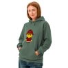 Sweat à capuche teinté unisexe (POLBOB-LOGBDX-UNI001)