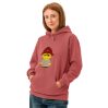Sweat à capuche teinté unisexe (CHECAR-LOGBOB-REDBDX1)