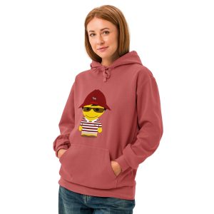Sweat à capuche teinté unisexe (POLRAY-LOGBDX-BOB001)