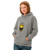 Sweat à capuche teinté unisexe (CORBIK-LOGBLA-ROS001)
