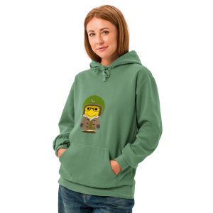 Sweat à capuche teinté unisexe (DUFBIK-COVKAK-LOG003)