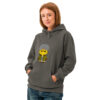 Sweat à capuche teinté unisexe (BARVER-COVCAP-GRE005)