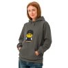 Sweat à capuche teinté unisexe (COLCAP-LOG001-BLA002)