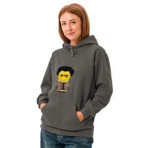 Sweat à capuche teinté unisexe (DUFCC2-CORBLA-LOG002)