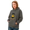 Sweat à capuche teinté unisexe (POLUNI-LOGBLA-BIK001)