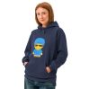 Sweat à capuche teinté unisexe (POLUNI-LOGBLU-CAP001)