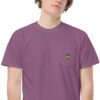 T-shirt teinté avec poche unisexe (COLBOB-LOG001-VER001)