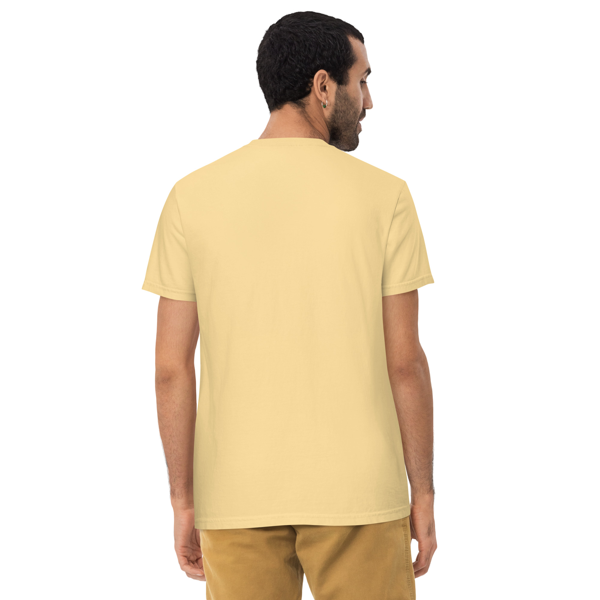 T-shirt teinté avec poche unisexe (COLBOB-LOG001-VER002) – Image 18