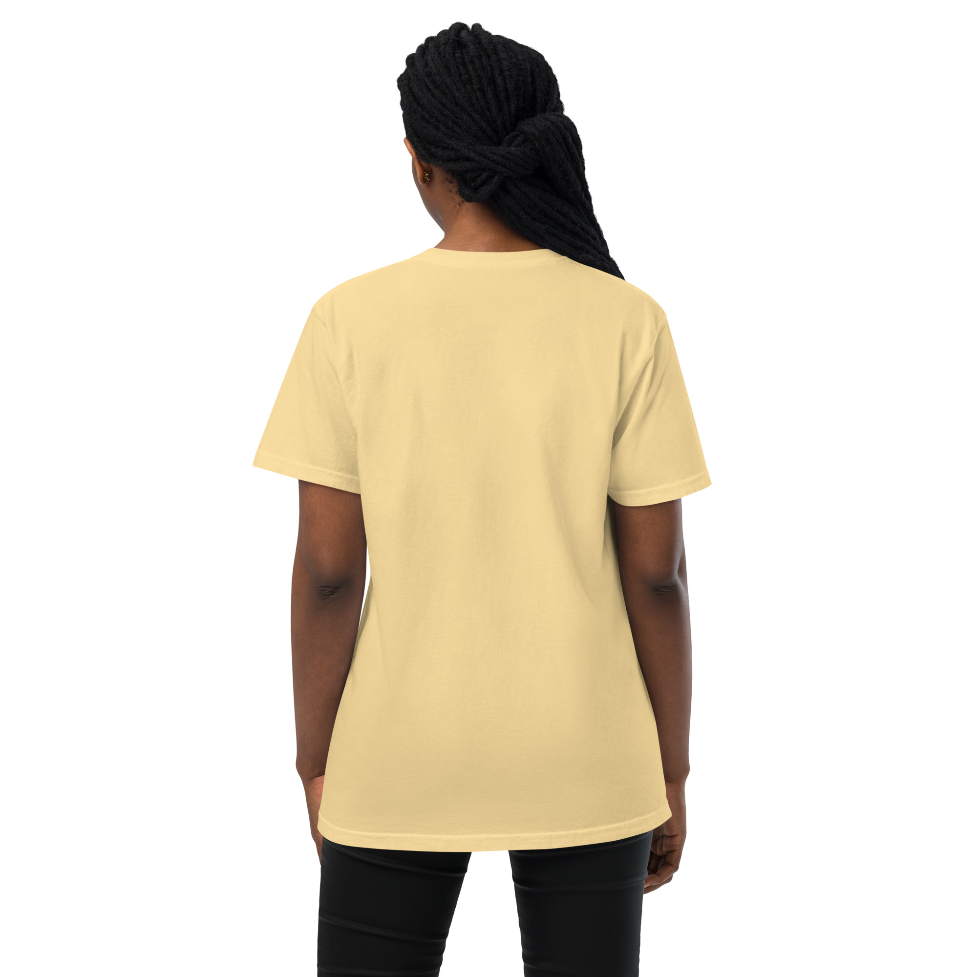 T-shirt teinté avec poche unisexe (CHECAR-LOGBOB-REDBDX1) – Image 43