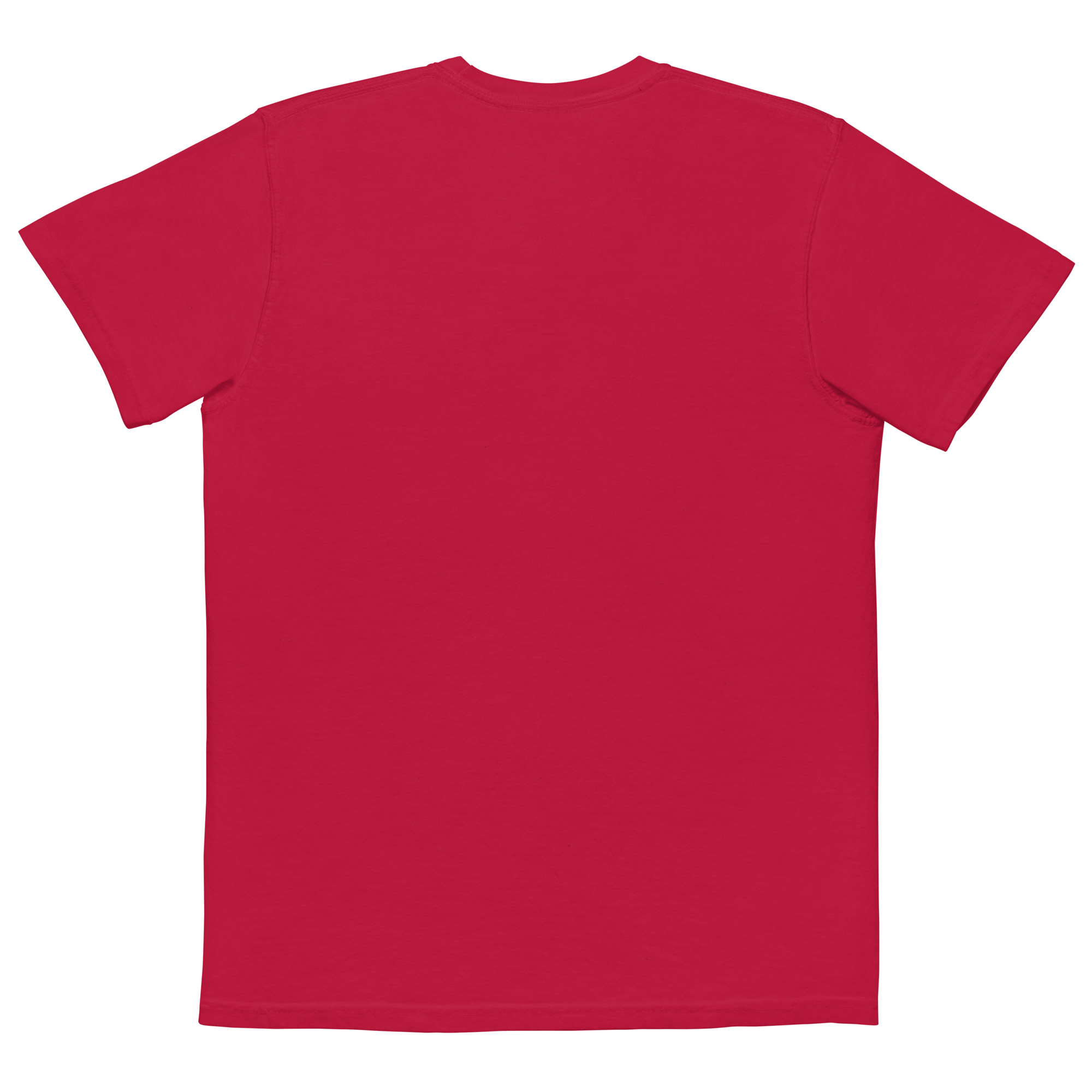 T-shirt teinté avec poche unisexe (SPOTEN-CAP001-BLA001)