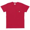 T-shirt teinté avec poche unisexe (SPOTEN-CAP001-BLA001)