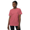 T-shirt teinté avec poche unisexe (CORBIK-LOGNAV-ROS001)